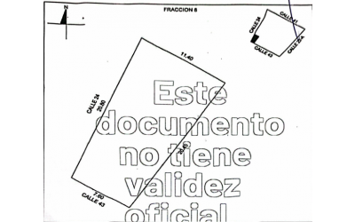 Terreno residencial en venta, en esquina Cholul